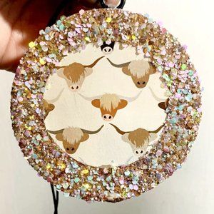 Cow & Glitter Car Freshie